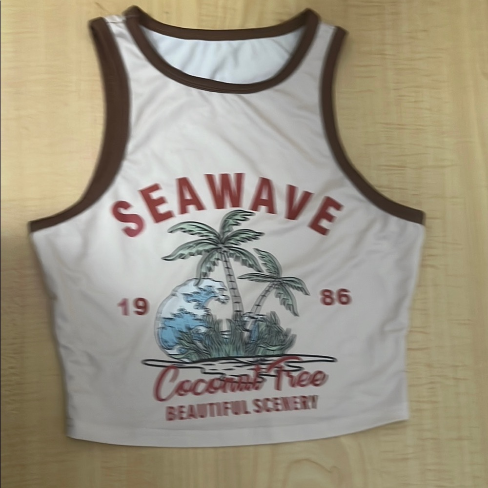 Seawave Coconut Tree Graphic Tank Top💪🏿🔥